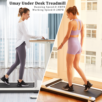 UMAY Walking Pad Treadmill Under Desk Treadmill for Home Office
