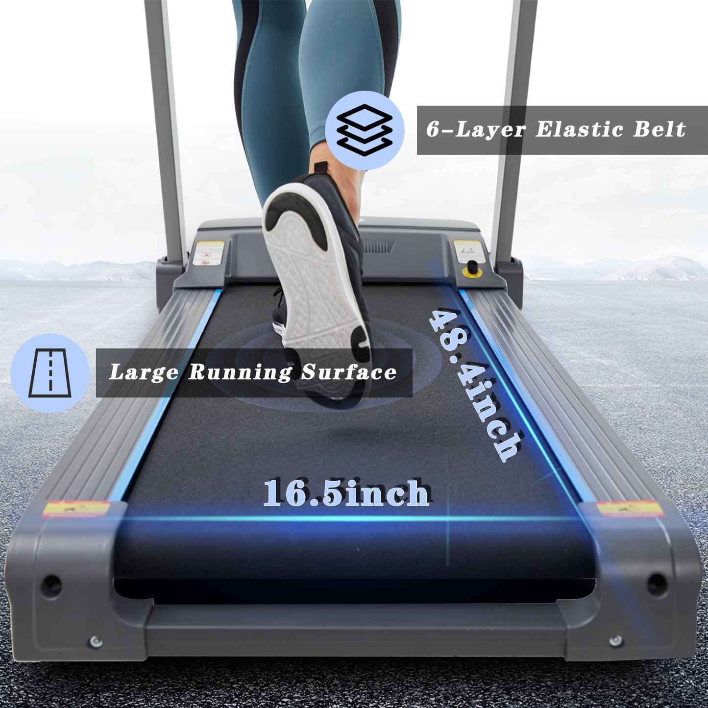 T500 FOLDING TREADMILL WITH INCLINE FOR 300 LBS